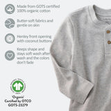 PAYTON 5-Pack Toddler Long Sleeve Thermal Henley Shirts
