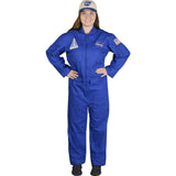 Adult Flight Suit w/Cap, Blue