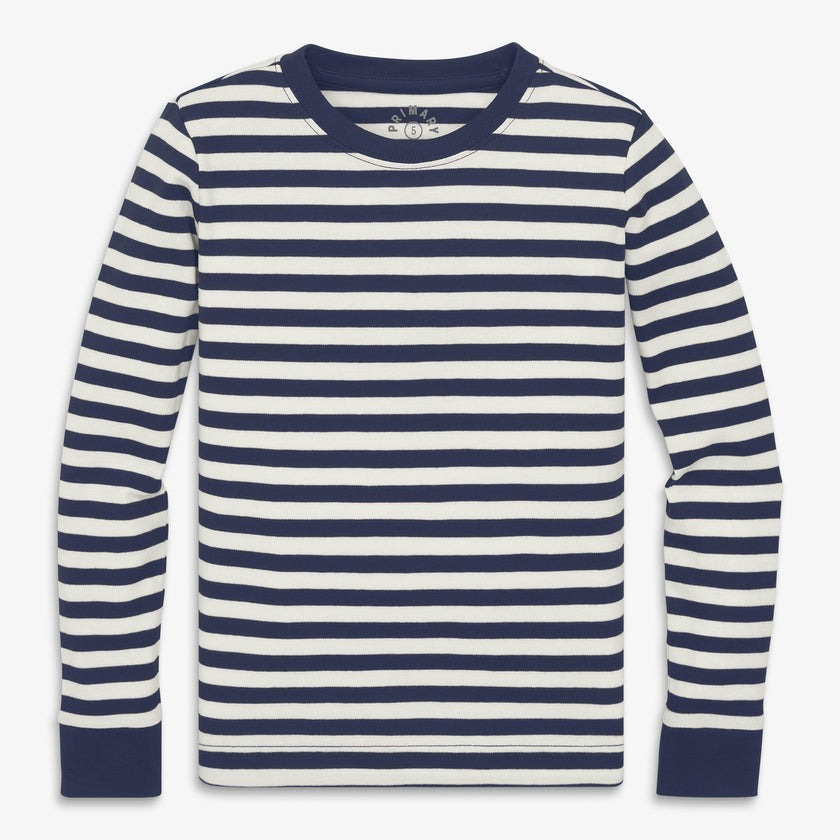 Kids organic PJ top in stripe