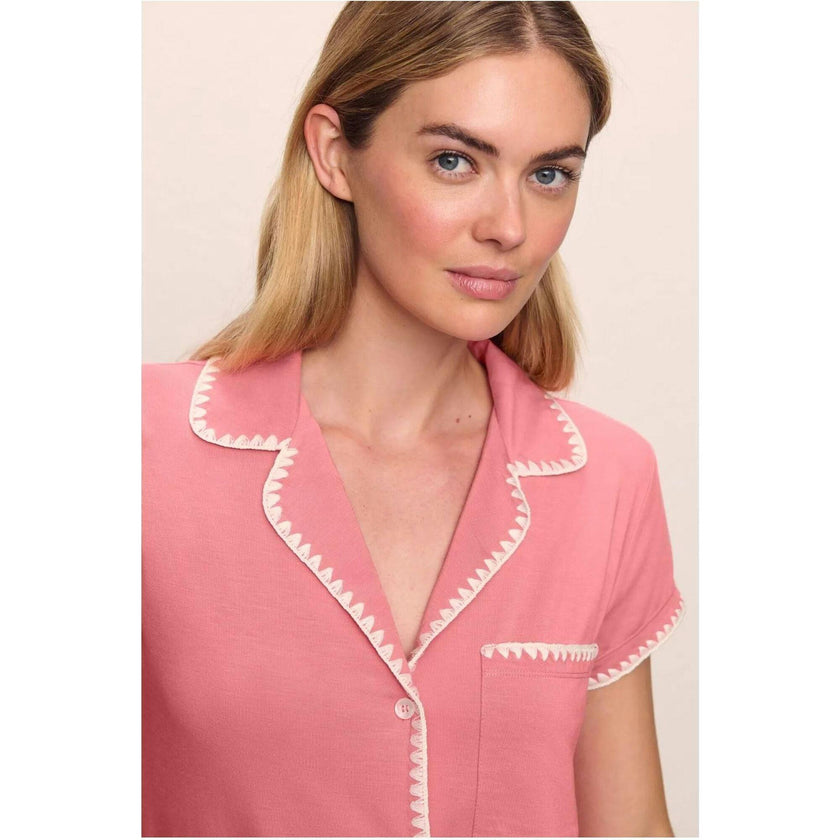 Frida TENCEL Modal Shortie Short PJ Set, Pink