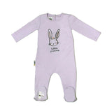 Little Hero Racoon Print Cotton Footie