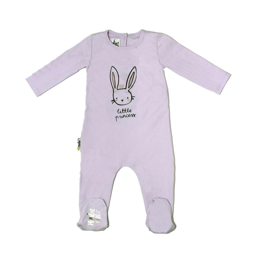 Little Hero Racoon Print Cotton Footie