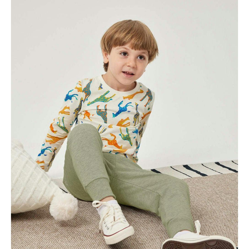 Colorful Giraffes Long Sleeve Tee