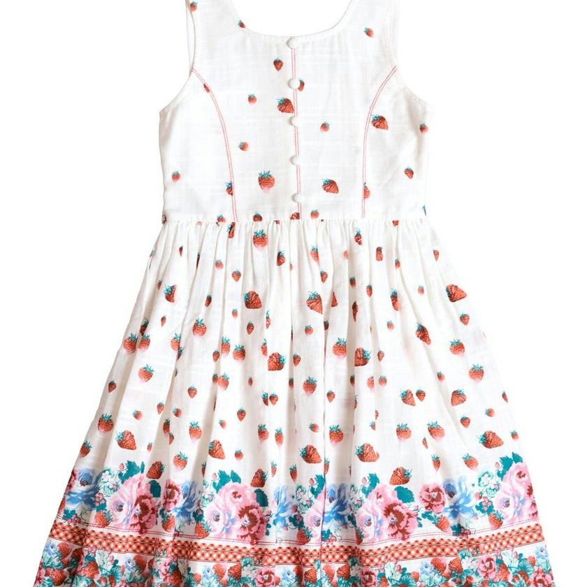 Mini Sadie Dress in Strawberry Vintage Tier