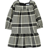 Retro Houndstooth Cotton-Blend Dress