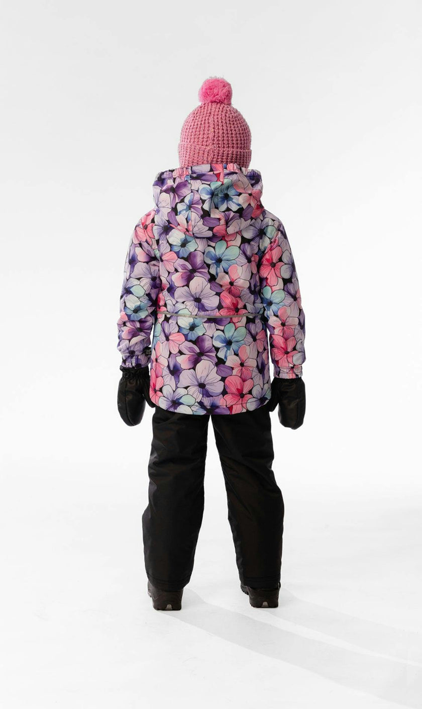 Light Weight Two Piece Chill Snowsuit Purple Floral Print