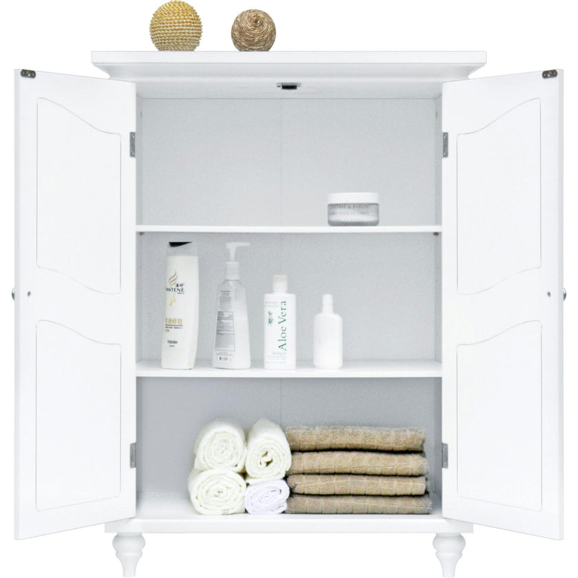 Versailles Wooden Floor Cabinet with 2 Shelves