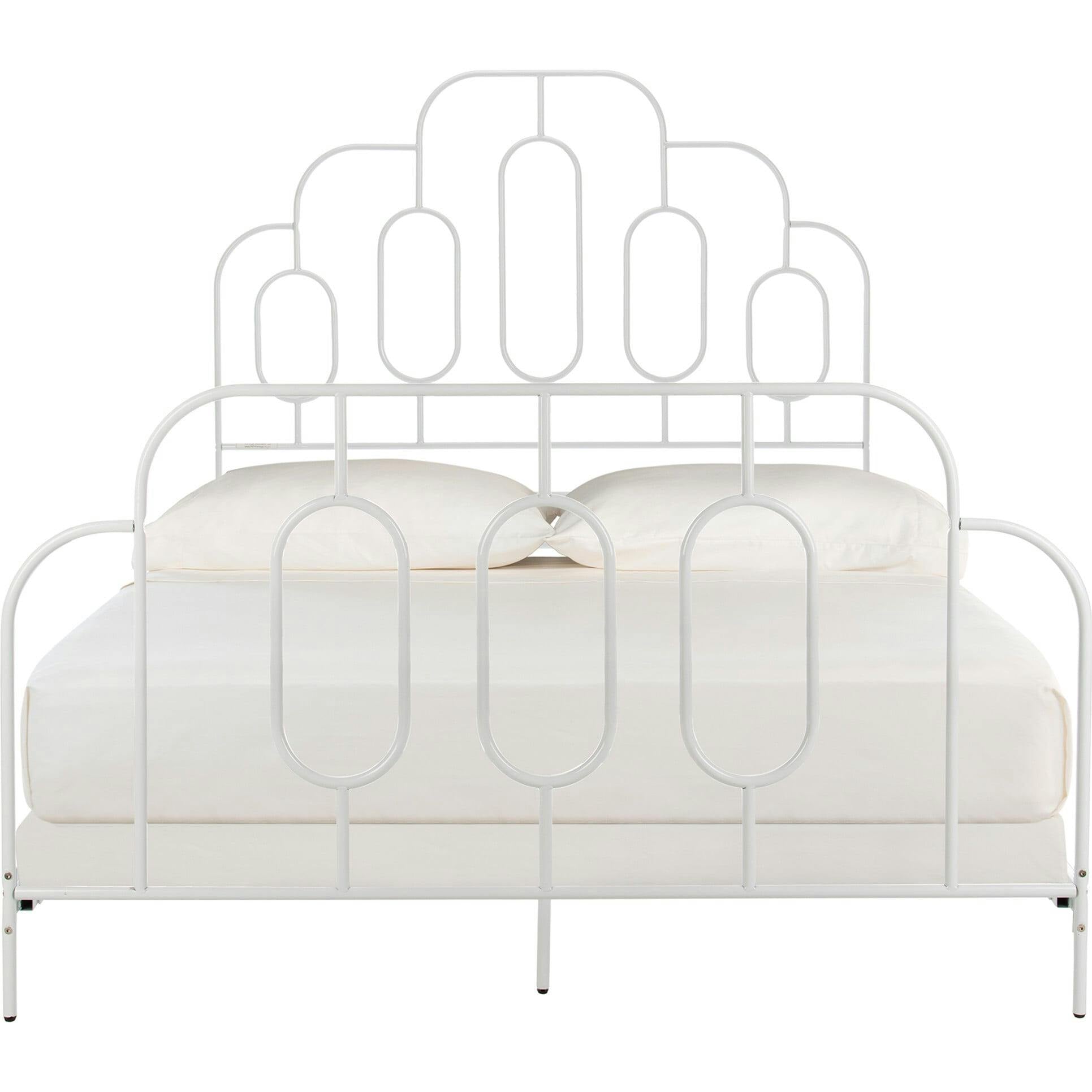 Paloma Metal Retro Bed, White
