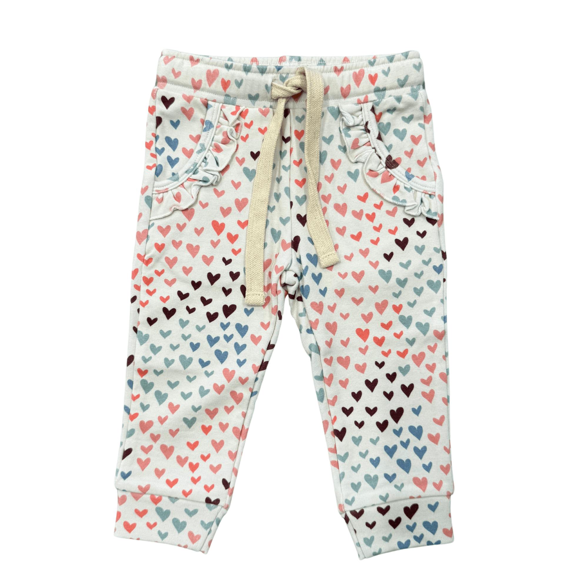 Girl's Joggers Rainbow Hearts