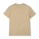 Stone Regular-fit T-shirt in Cotton with Red Logo
