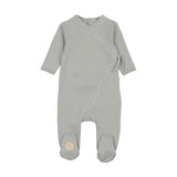 Knit Twist Footie Rose Smoke