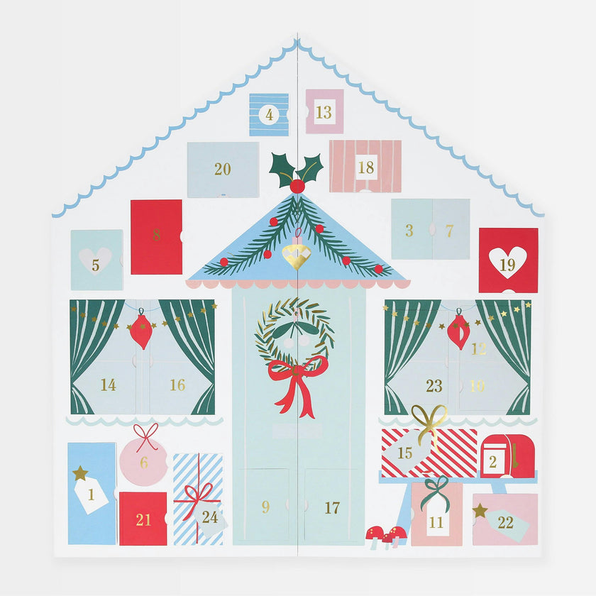 Santa'S Cabin Sticker Advent Calendar