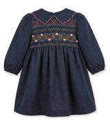 Smocked Embroidered Dress