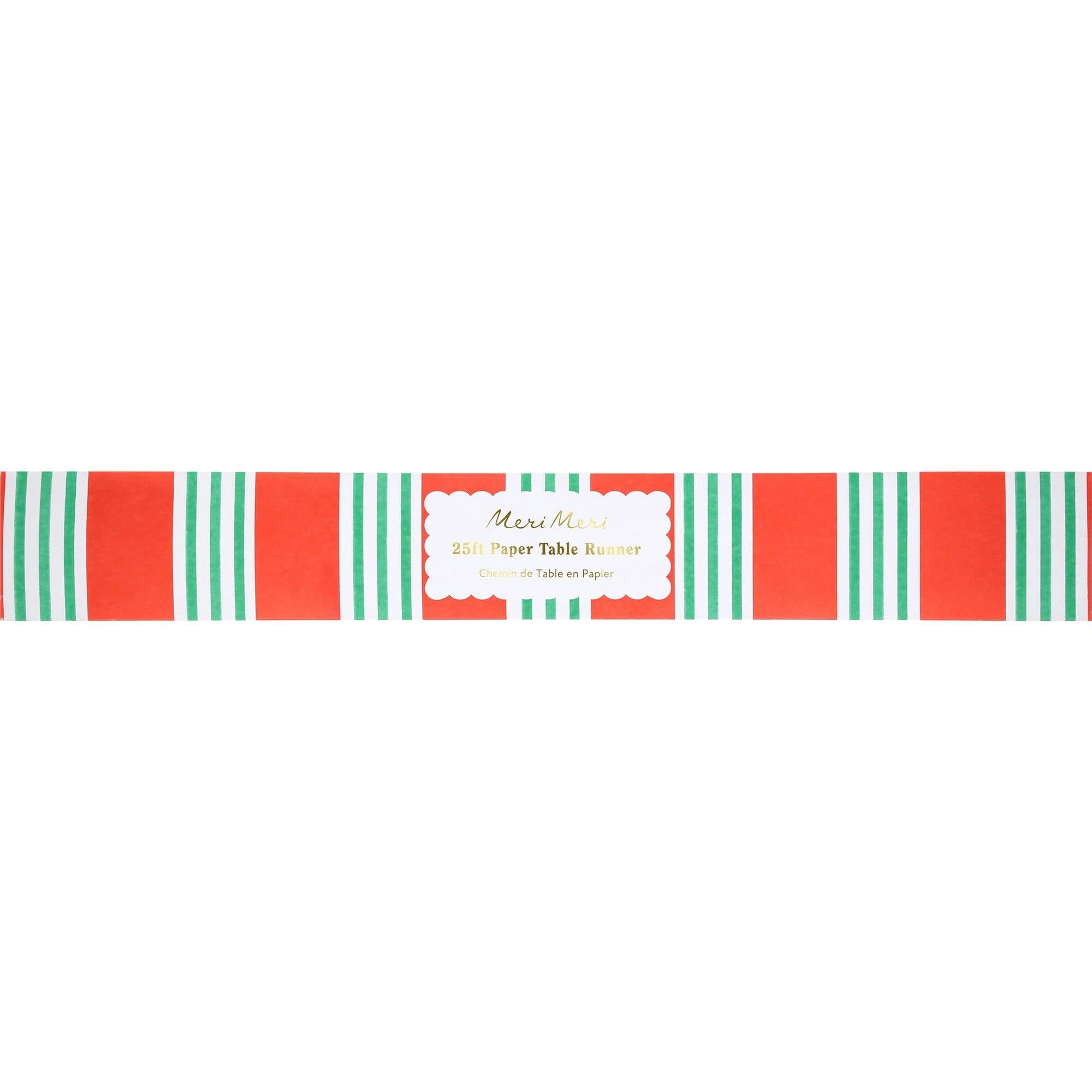 Festive Stripe Table Runner