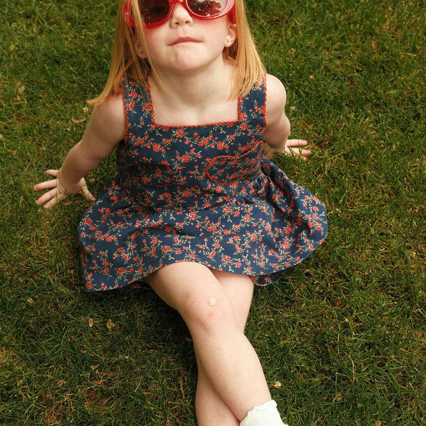 Mini Blair Set in Midnight Vibrant Chintz
