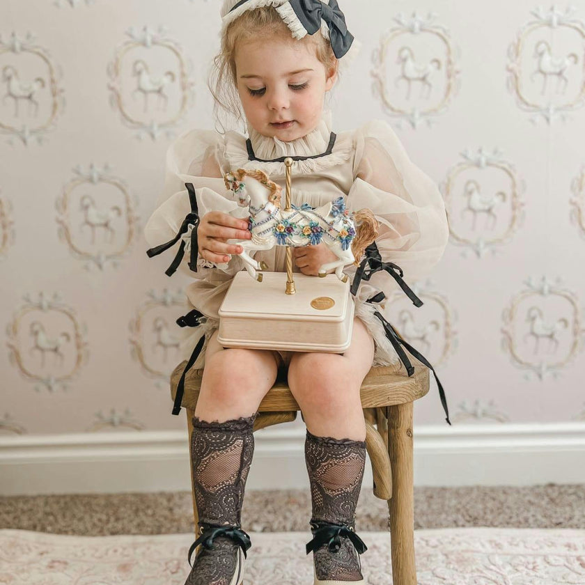 Coco-Caramel Tulle Hair Sash