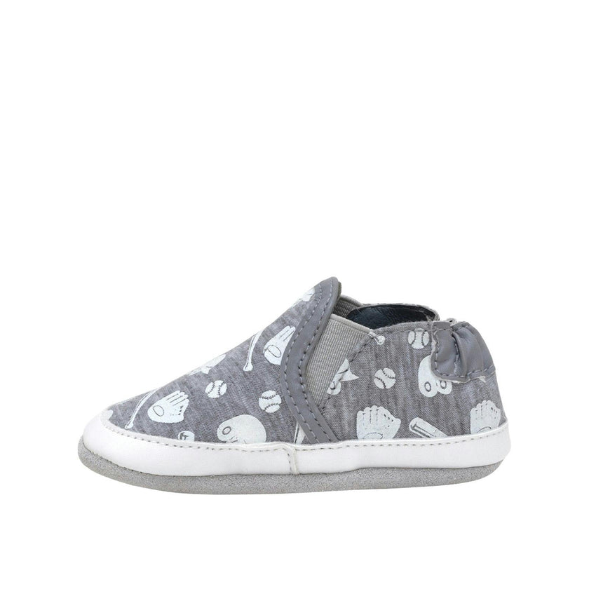 Baseball MVP Heather Grey Glow-in-the-dark Soft Sole