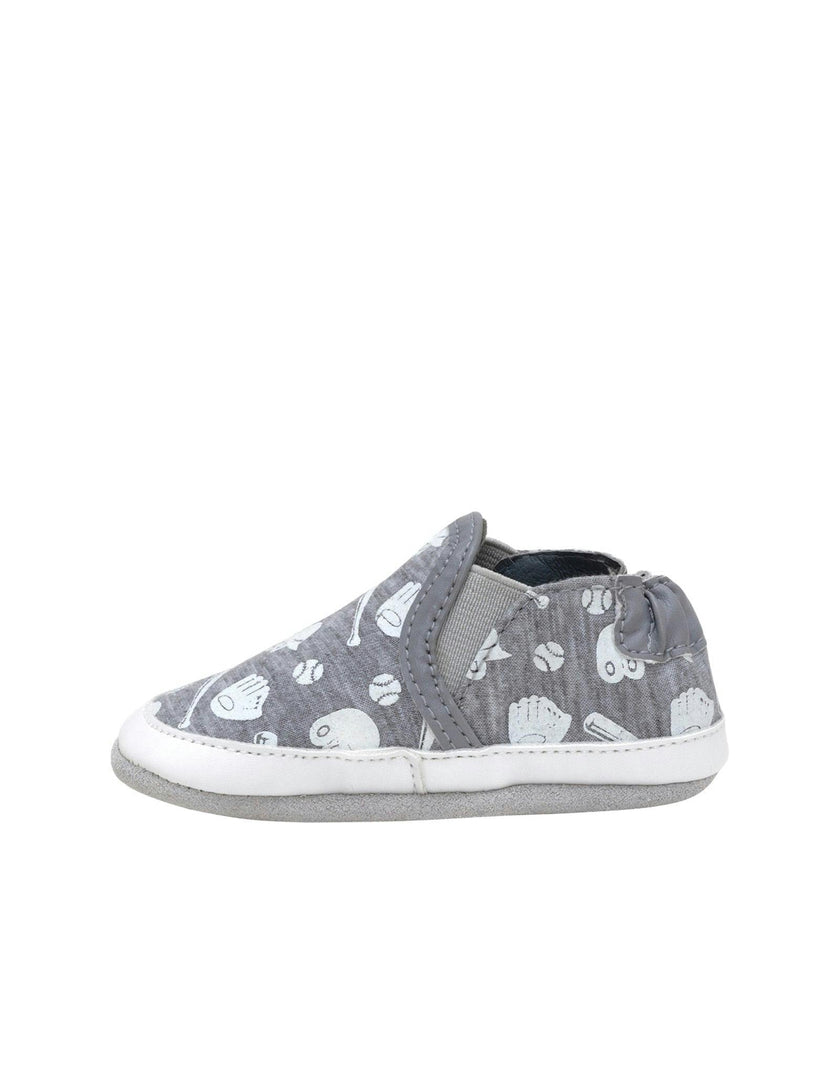 Baseball MVP Heather Grey Glow-in-the-dark Soft Sole