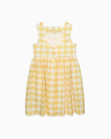 Valentina Heart Dress in Yellow