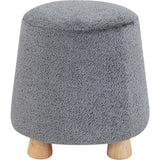 Denison Round Chenille Ottoman