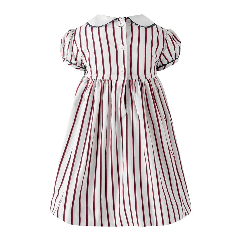Sailboat Smocked Stripe Dress and Bloomers