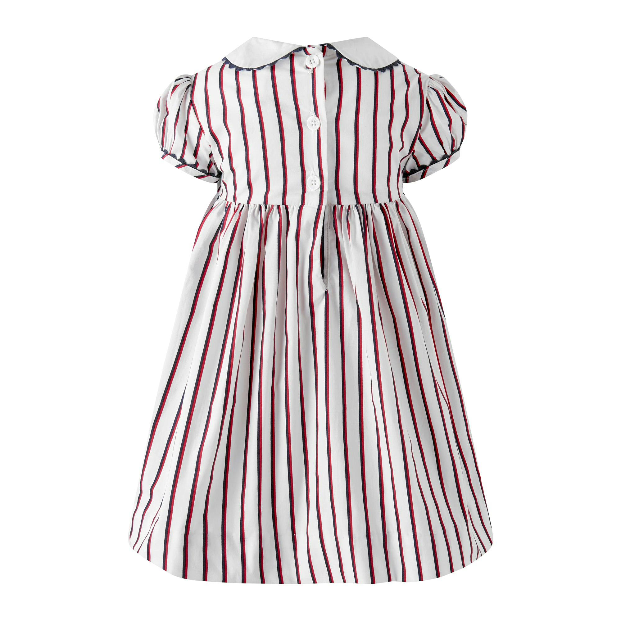 Sailboat Smocked Stripe Dress and Bloomers