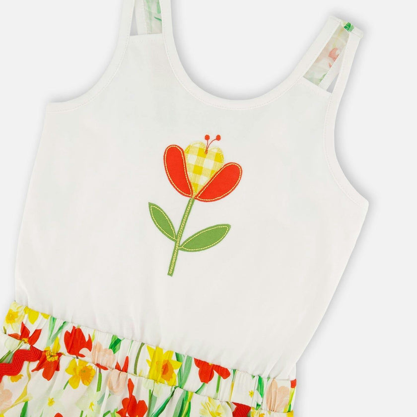 Jersey And Viscose Romper