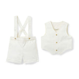 The Well Suited Baby Set, ivory