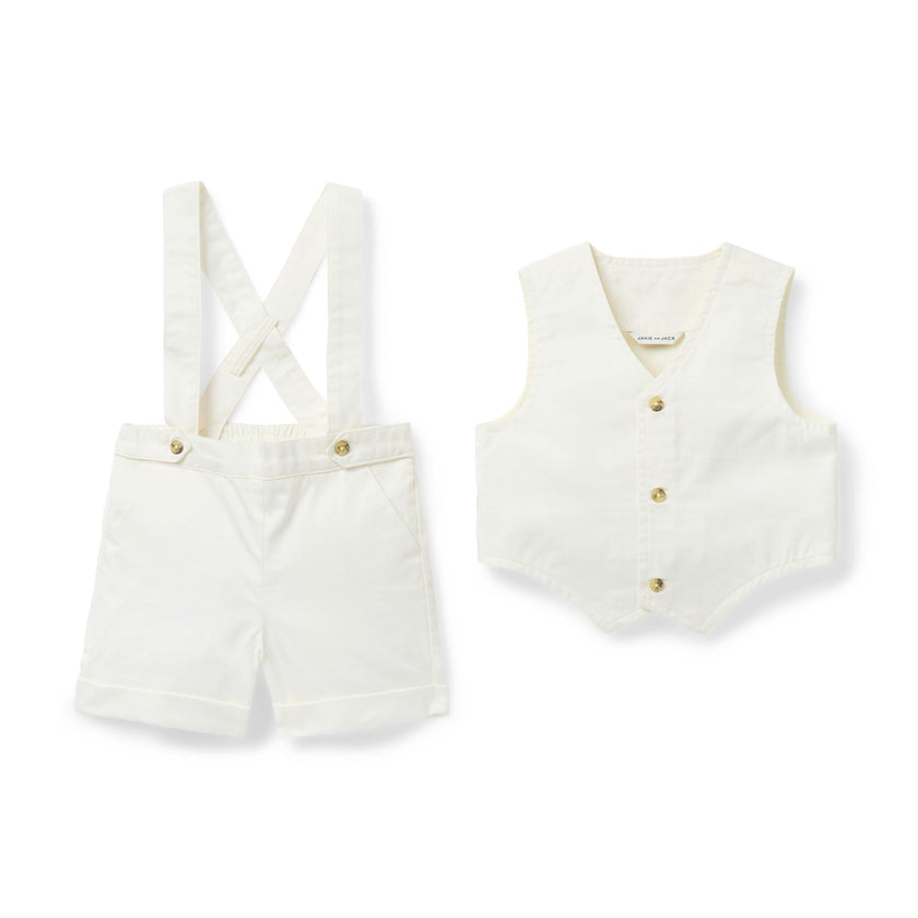 The Well Suited Baby Set, ivory