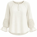 Crochet Lace Woven Blouse