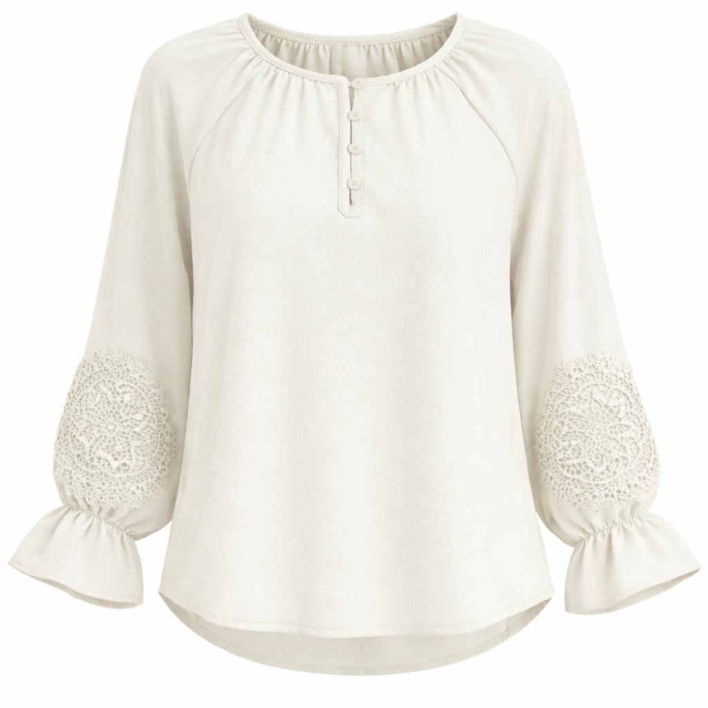 Crochet Lace Woven Blouse