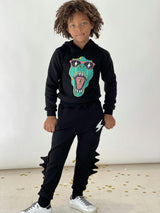 Dino Flash Jogger Set, Black