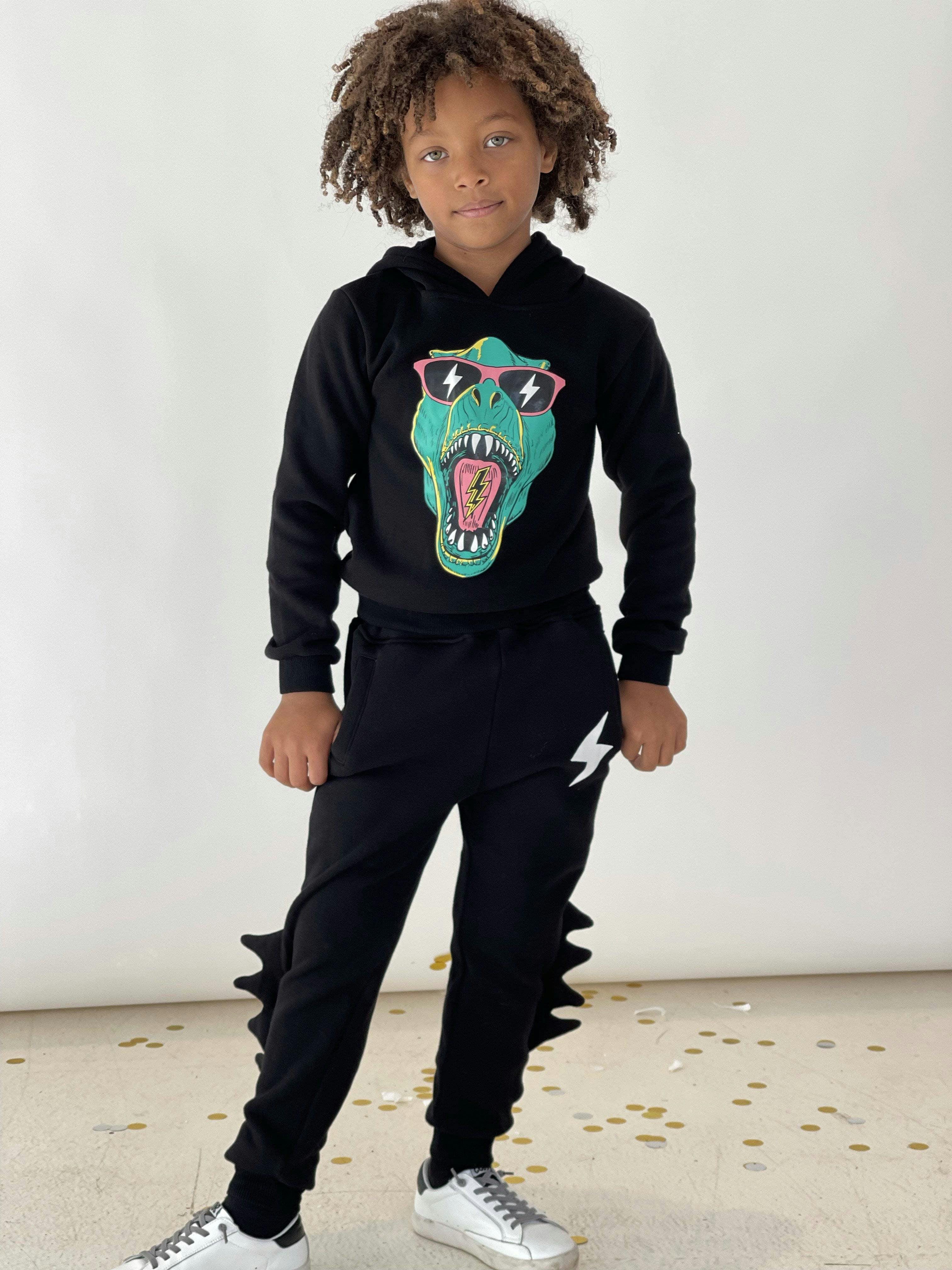 Dino Flash Jogger Set, Black