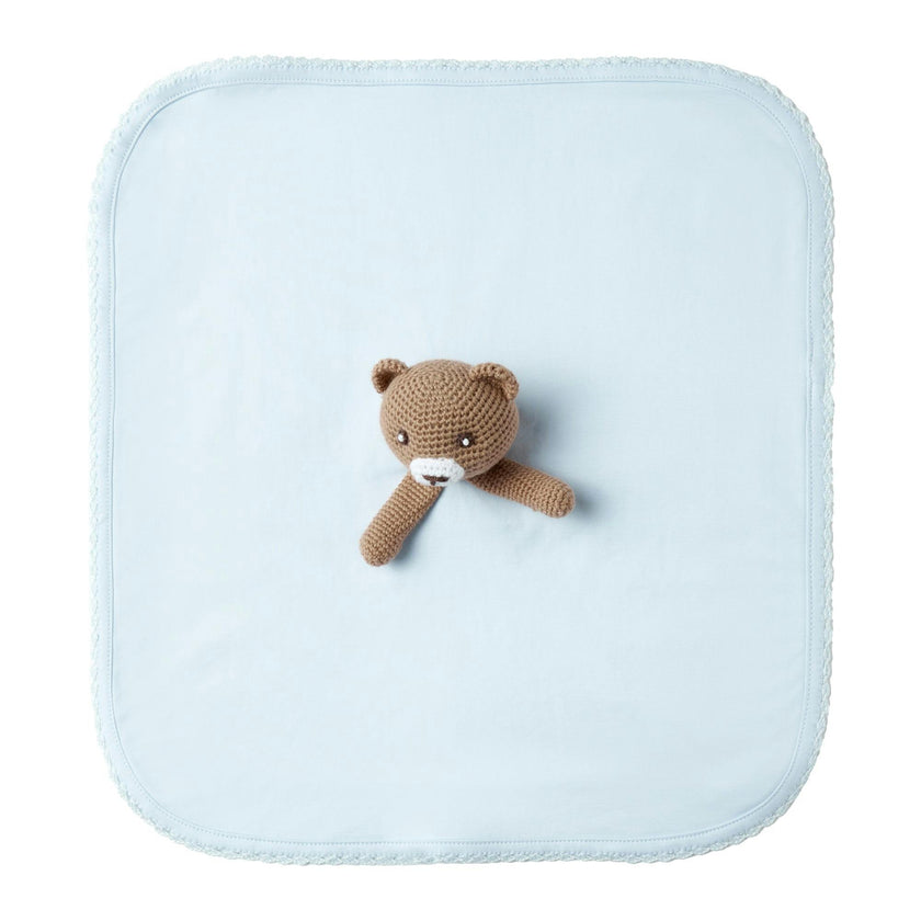 Pima Blue Bear Comforter