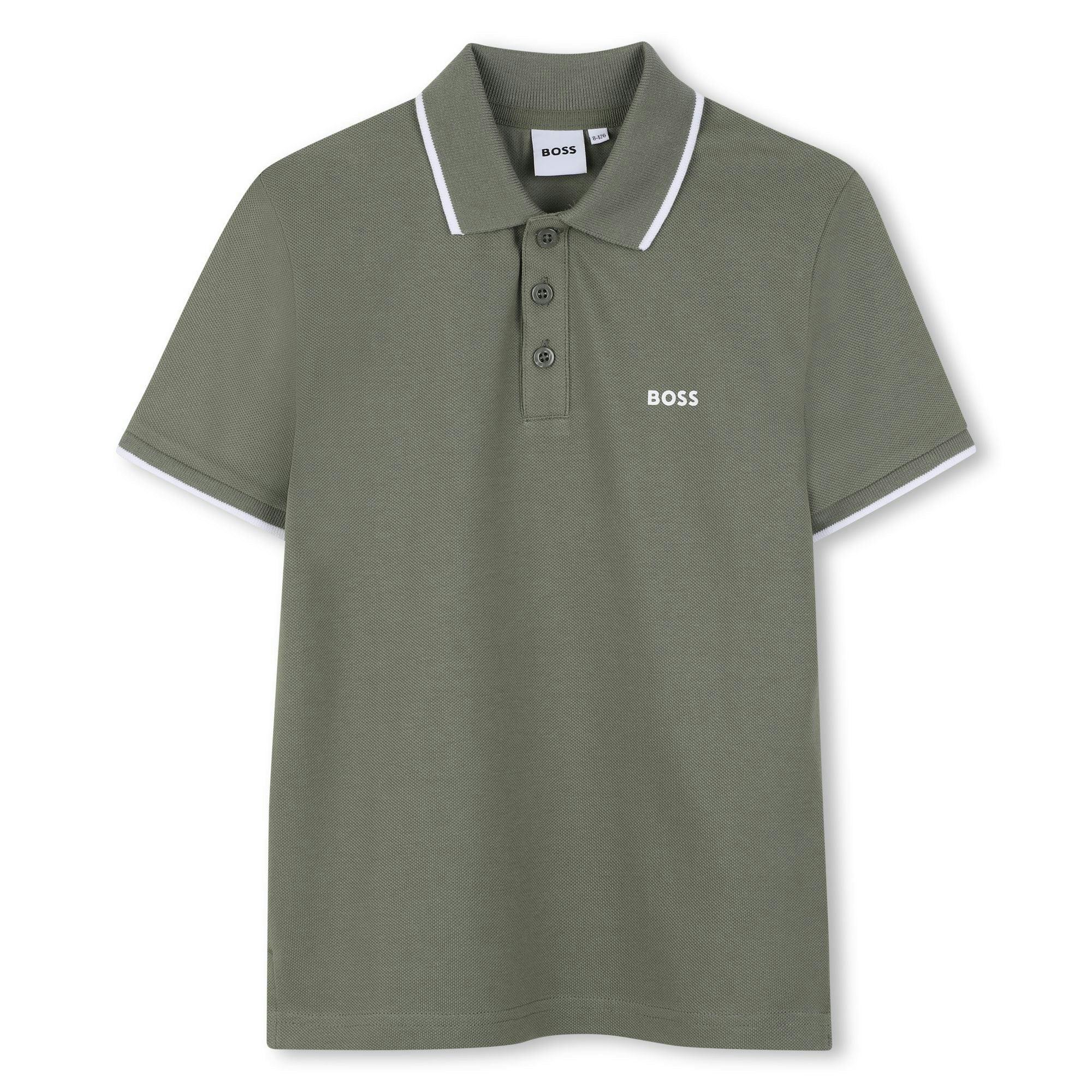 Green Short Sleeve Polo