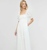 The Scarlett Nap Dress - White Broderie Voile