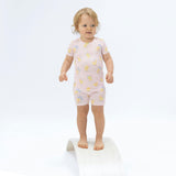Vintage Spring Ducklings Pink - Loungewear Short Set