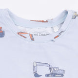 Construction Vehicles - Short Sleeve Loungewear Set