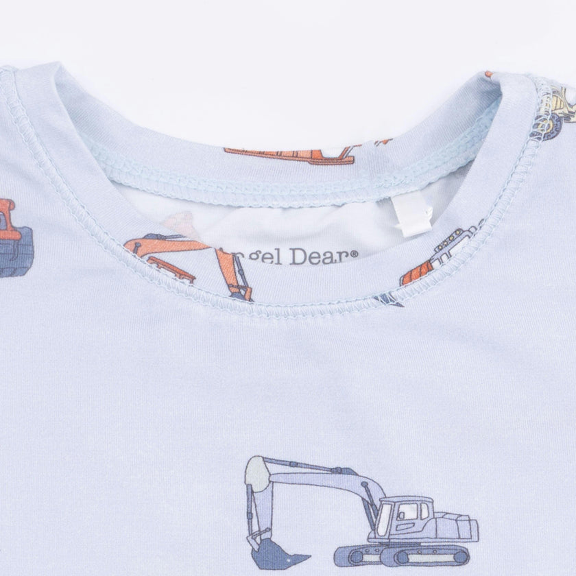 Construction Vehicles - Short Sleeve Loungewear Set