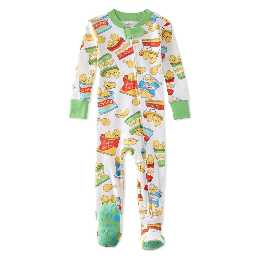 CRUZ Snug-fit Footed Baby Boys Pajamas