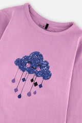 Organic Cotton Jersey T-Shirt Violet