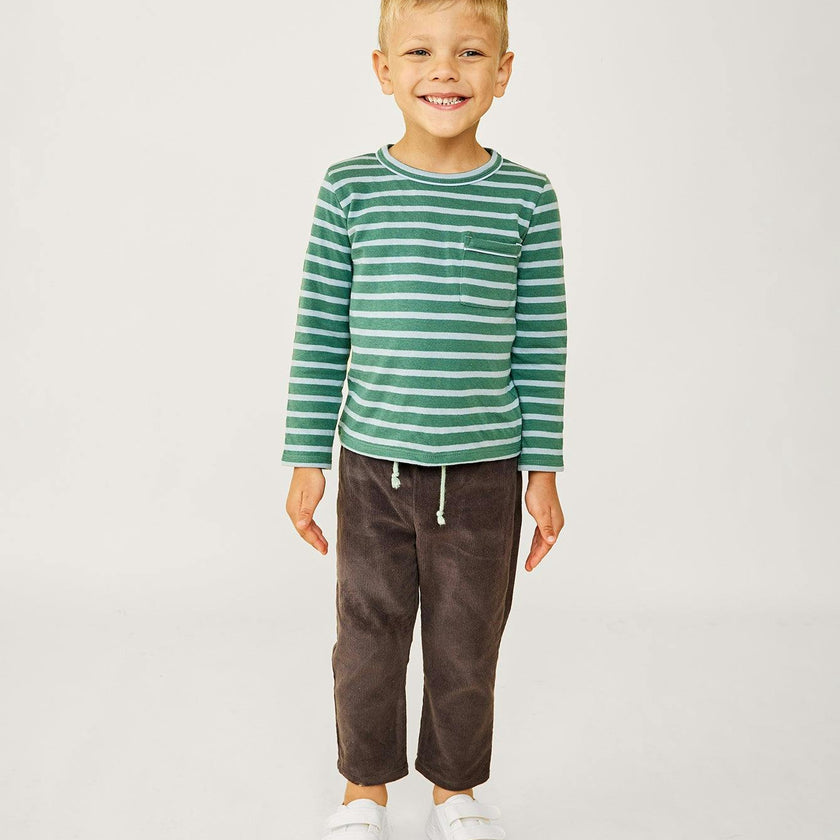 Edward T-Shirt, Forest Stripe