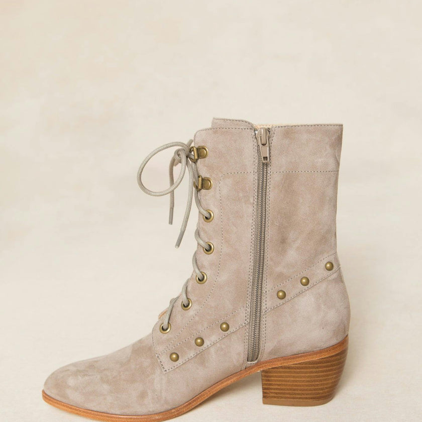 Darcy Lace Up Studded Boot