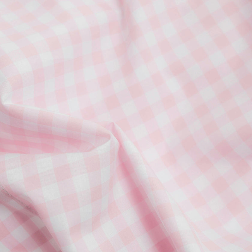 Luxe Premium Percale Duvet Set in Pink Gingham