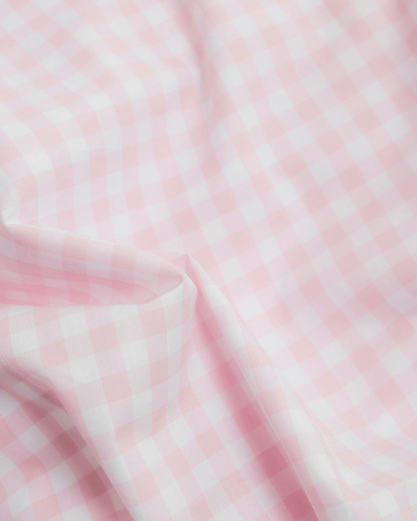 Luxe Premium Percale Duvet Set in Pink Gingham
