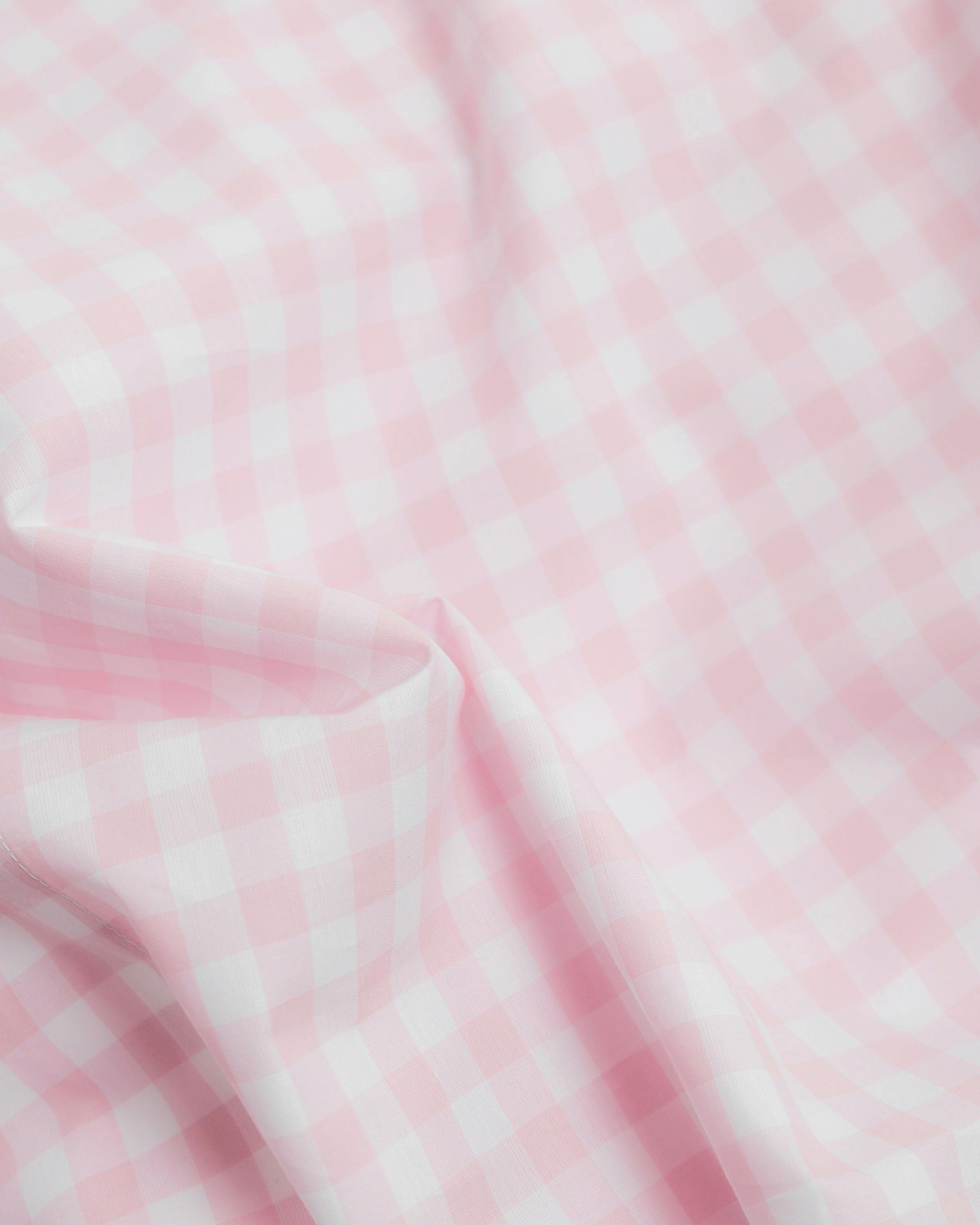 Luxe Premium Percale Duvet Set in Pink Gingham