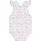 Butterflies Print Ruffle Bubble