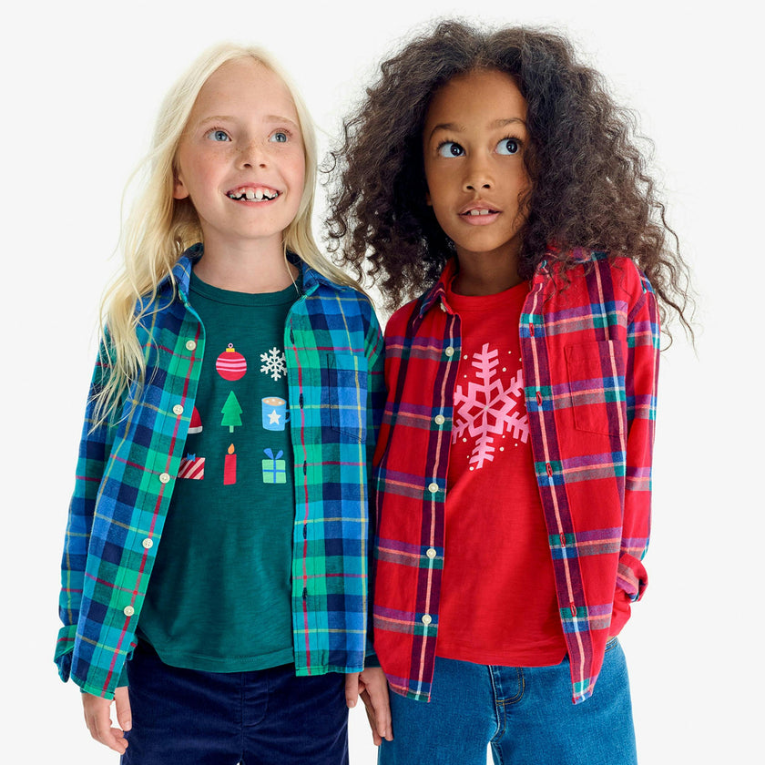 Kids long sleeve holiday treats tee
