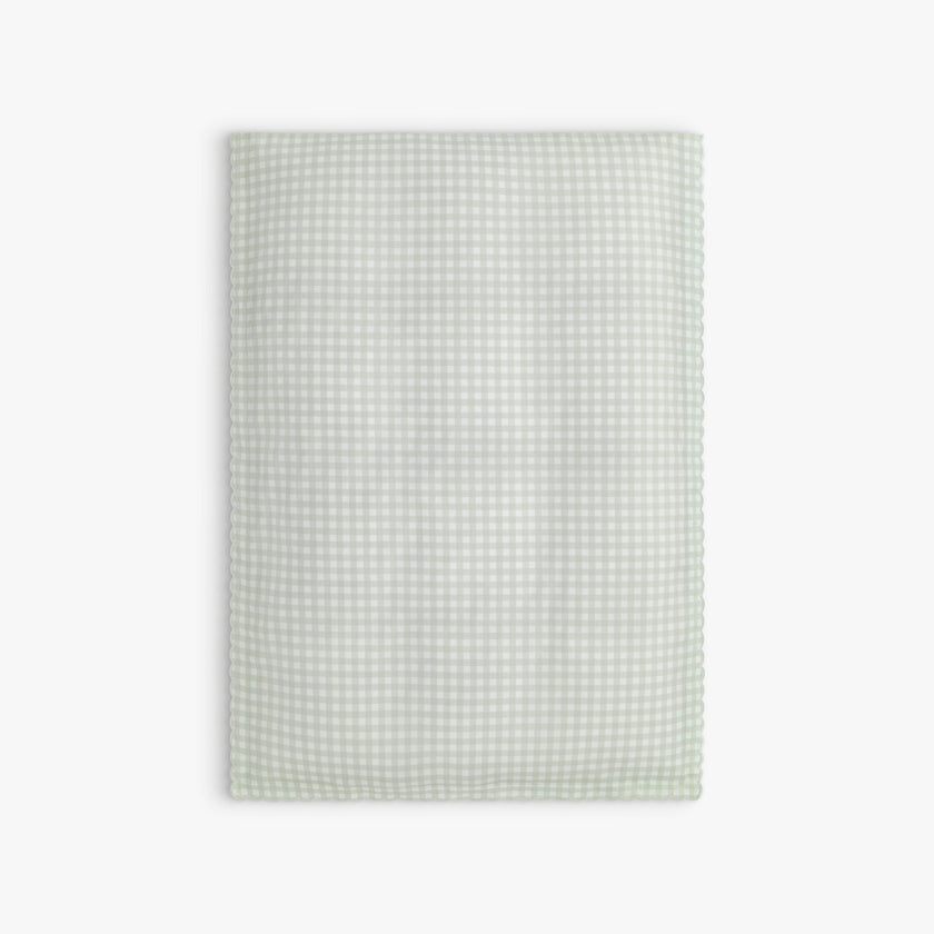 Picnic Gingham Baby Duvet Set - Green