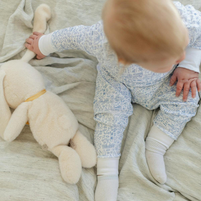 Seaside Zip Baby Onesie